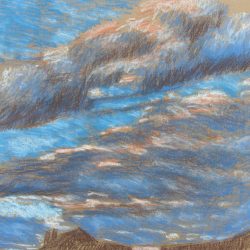 Ciel du Nord, pastel sec, 2013